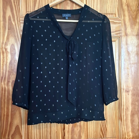 Limited blouse. Black with silver specs. Excellent condition. Women’s medium. - Picture 1 of 7